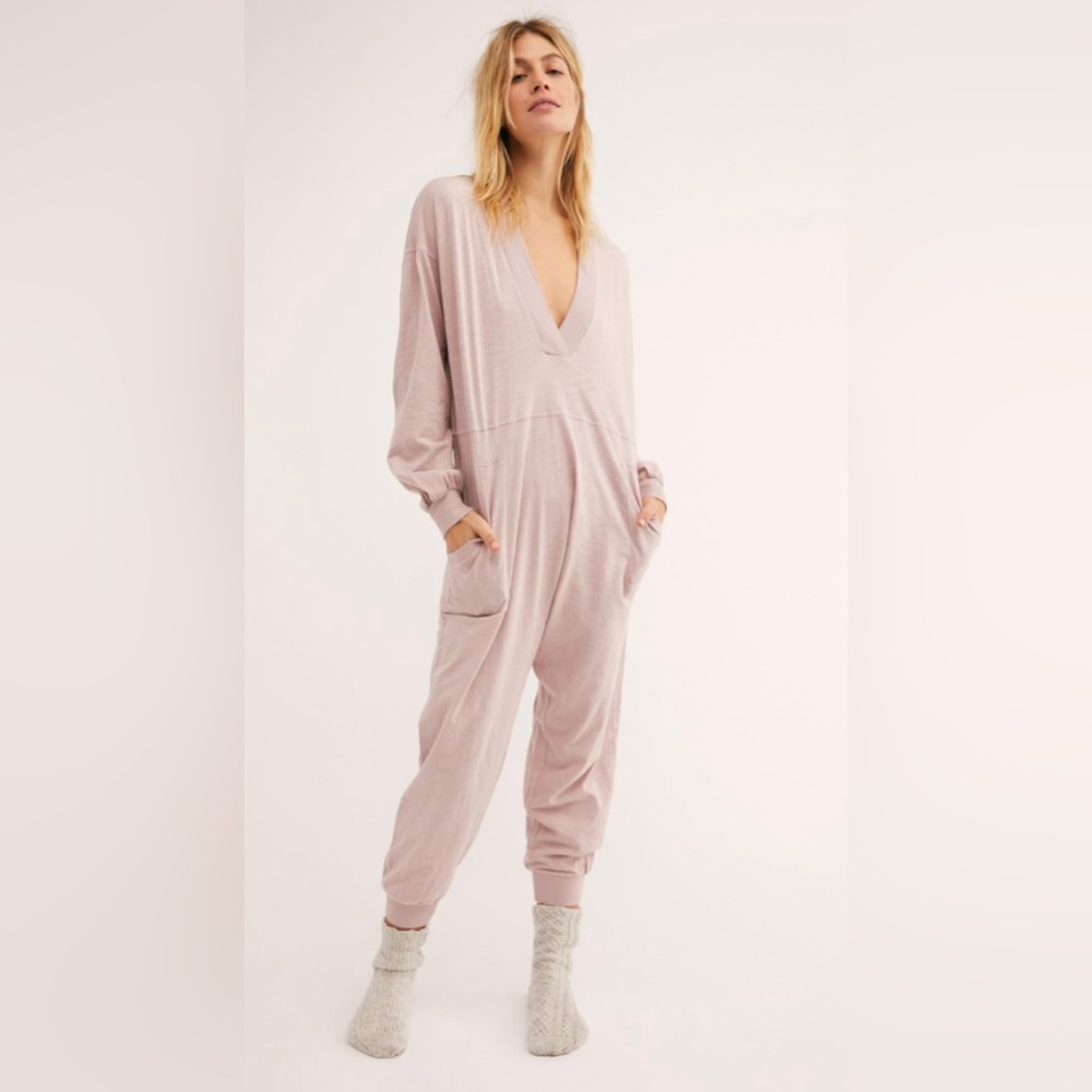 Free People Intimately just because long sleeve romper